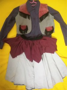 Kids Costumes to Hire - Cowgirl - waistcoat, shirt, skirt